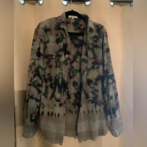 Gypsy junkies button down shirt